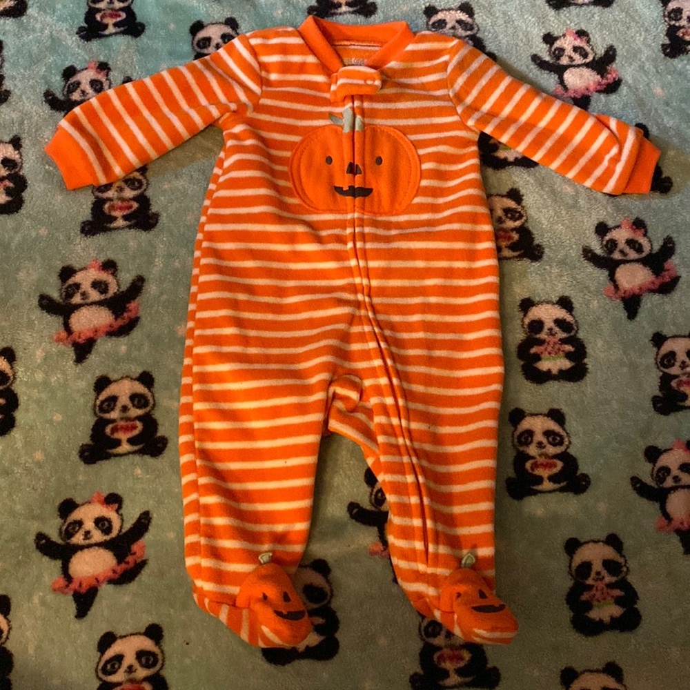 🍭Baby Pumpkin Halloween Footsie Outfit🍭
